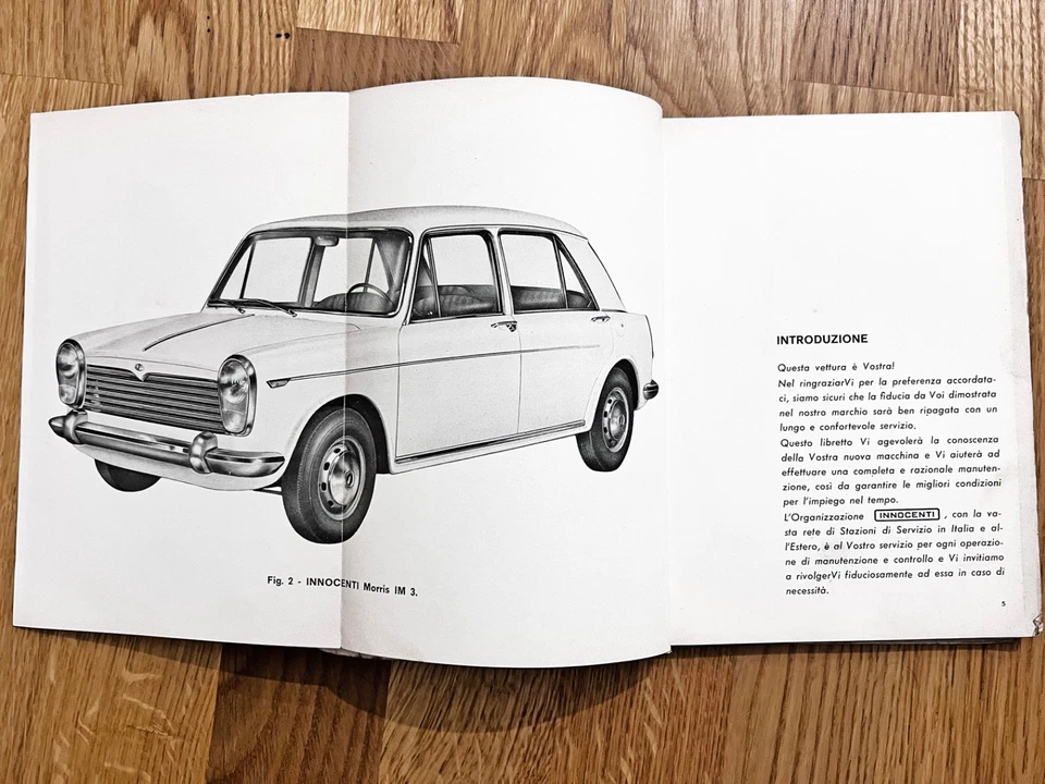 INNOCENTI Morris jM3 – Uso e Manutenzione – ottobre 1963 - Immagine 2 di 4