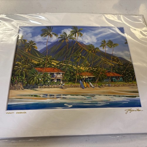 Janet Spreiter Print Maui Ohana Print 9 1/2 By 7 1/2 Without Matting