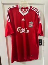 Liverpool FC 2008-09 Adidas Home Jersey Carlsberg Men's Small