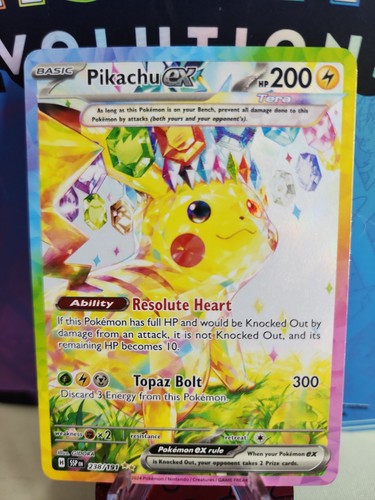 Pikachu ex 238/191 Sv08: Surging Sparks English Holo Full Art Hyper Rare 2024