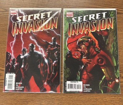 Marvel Comics Secret Invasion #1-8 Complete Set 2008 Bendis