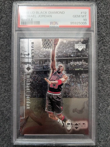 1998-99 UPPER DECK BLACK DIAMOND MICHAEL JORDAN SINGLE DIAMOND#12 PSA 10