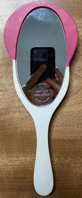 Two's Company Mod Bod Hand Mirror w/ Decorative Face, 5 & 1/2 Inch x 3 Inch