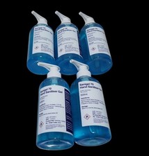 Image of 5x Antibacterial Hand Sanitiser Gel 70% Alcohol 500ML - 5 Pack Pump Bottles