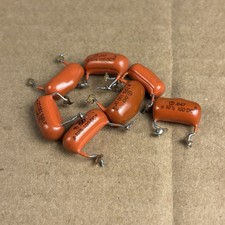 Lot of 7 .047uf 100v USED Sprague Vishay Guitar Tone Orange Drop Capacitors