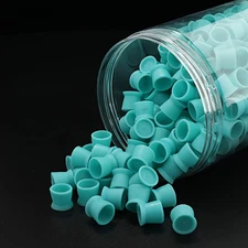 300PCS Disposable Silicone Tattoo Ink Cup With Base Pigment Holder Container Cap