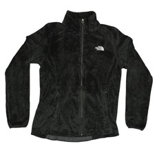 The North Face Osito Fleece Jacket Women Medium Black Full Zip Soft Fuzzy