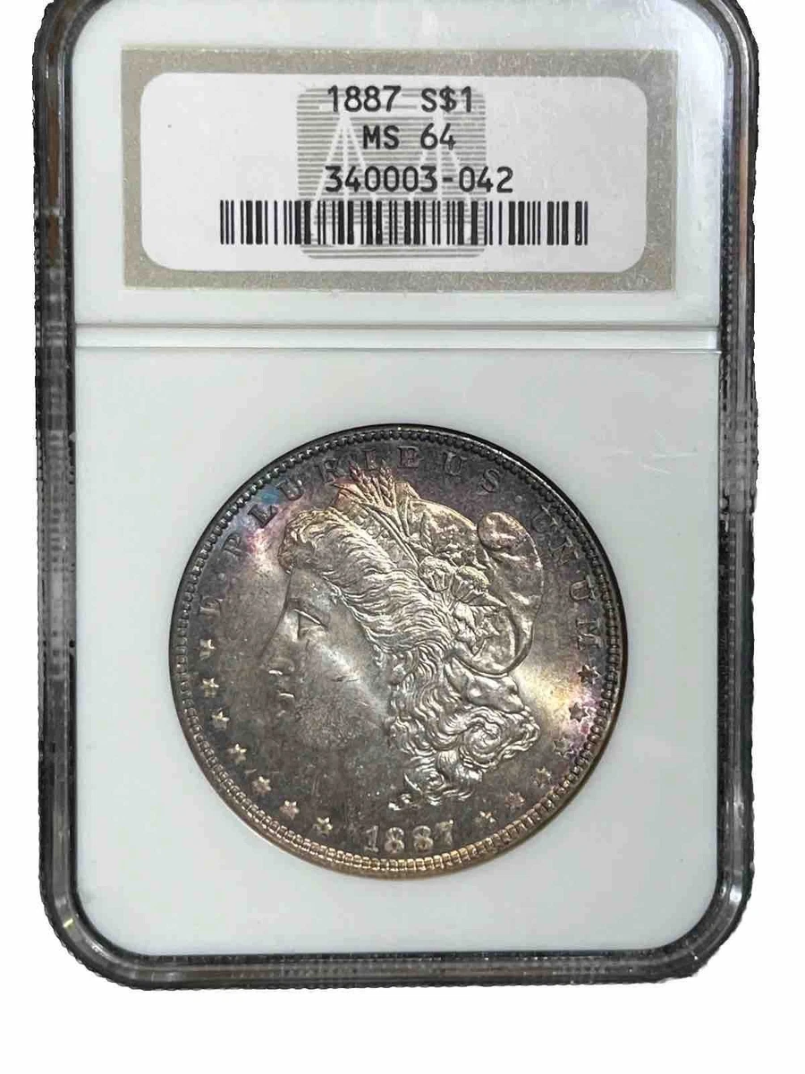 MS 64 Graded 1887 Year Morgan US Dollars (1878-1921) for sale | eBay