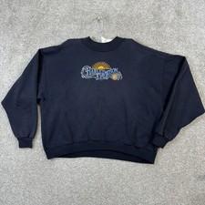 VTG Harley Davidson Motorcycles Sweatshirt XXL Black 1998 Sun Logo Mens Casual