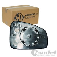 Diederichs Spiegelglas AsphÄRisch Beheizbar Links Passend FüR Renault Megane