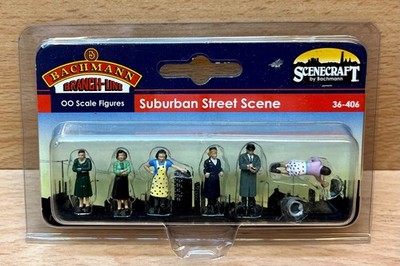 Bachmann Scenecraft 36-406 ''Suburban Street Scene'' OO Scale Figuren Neu.