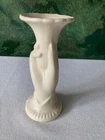 Shawnee(?) Hand Trumpet Vase in Cream/Off White