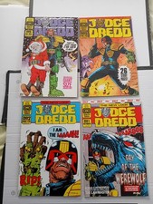 Judge Dredd No ,1 2 5, & 6. Steve Dillon Art. 1986 Quality Eagle Comics. VF/ NM