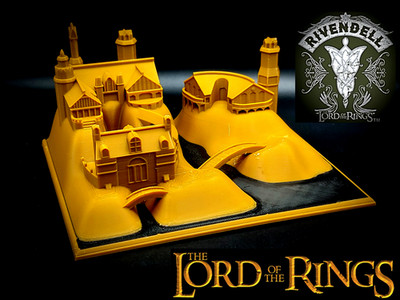 Rivendell Herr der Ringe Gran Burrone Miniaturmodell