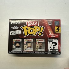 WWE Bitty POP! Paquete de 4 figuras de vinilo Undertaker, Bulldog Británico, Batistia, Misterio