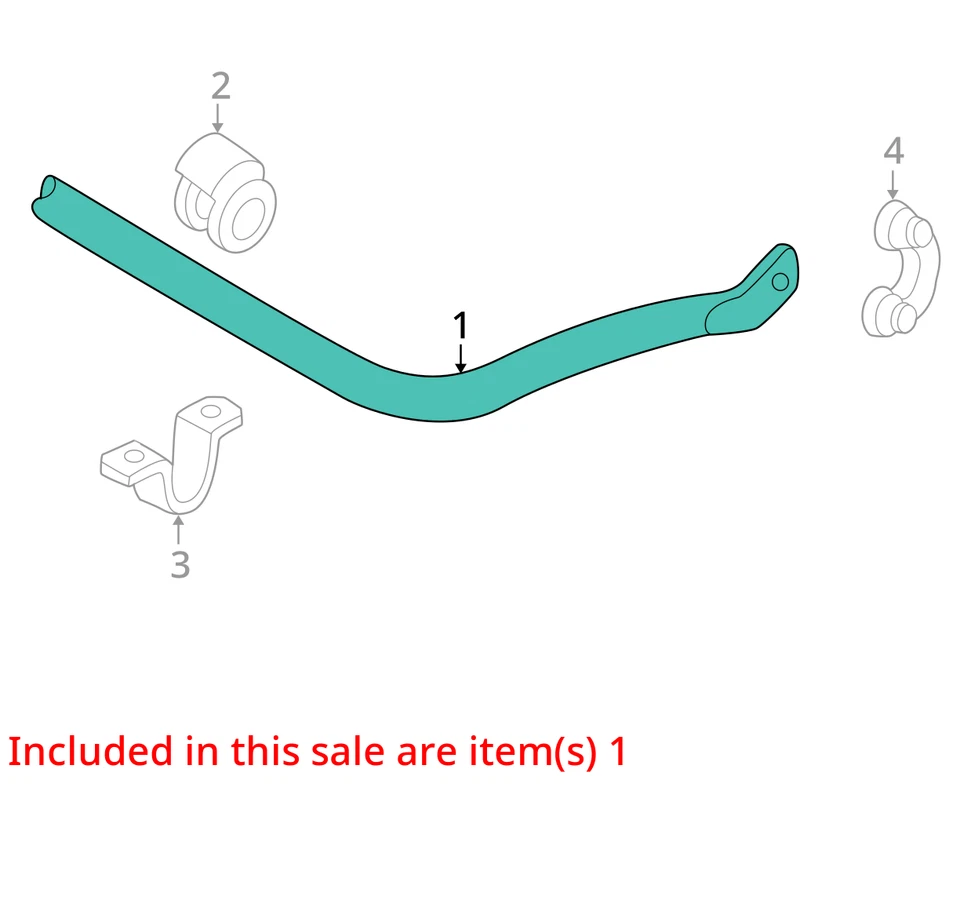 Volkswagen Passat 2002 tracción delantera barra estabilizadora OEM 82 k millas - LKQ437010183 Foto 4 de 4