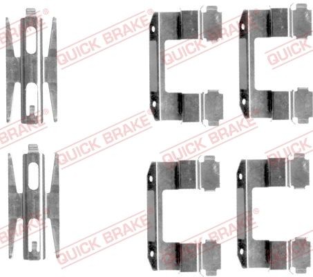 Quick Brake 109-1618 ZubehöRsatz, Scheibenbremsbelag FüR Hyundai-image