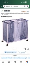 3 bag rolling laundry hamper gently used
