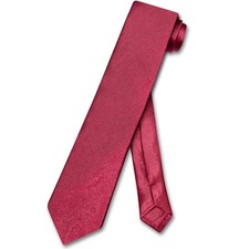 Biagio Boys NeckTie Solid Dark RED Color Youth Neck Tie