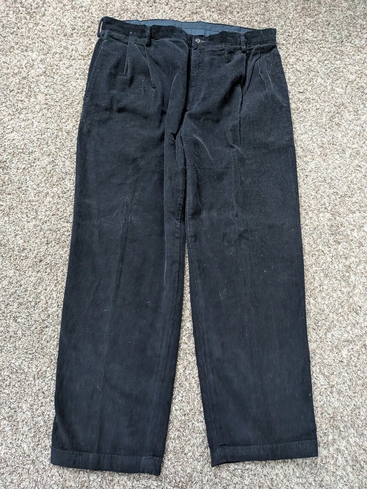Nautica Rigger Mens Corduroy Pants 36x31 (Tag 38x30) Navy Blue Fit Baggy Chino - Image 2 of 4