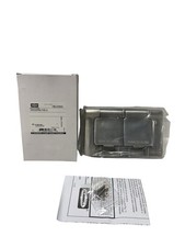 Hubbell HBLSS84X 2 Outlet Opening Stainless Steel Weatherproof Wall Plate NIB