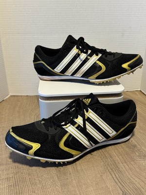 Adidas Edge Arriba Men s Running Cleats US 11.5- Black -Gold-White