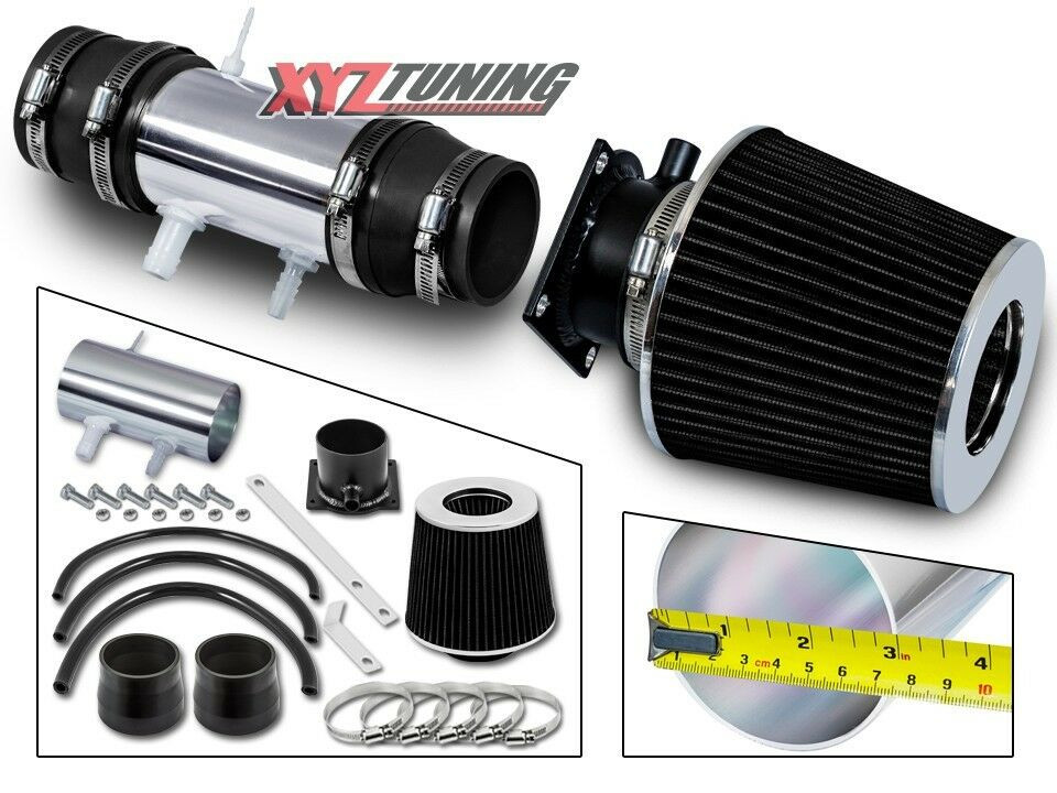 BLACK Short Ram Air Intake Kit + Filter For 91-95 Pathfinder/Pickup 3.0L V6