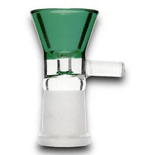 14mm Slide Glass Bowl Female Slide For Water Pipe Bong Hookah Thick Piece - TEAL