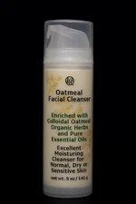 Oatmeal Cleanser for Normal, Dry, Sensitive Skin w/ Org. Herbs Essential Oils