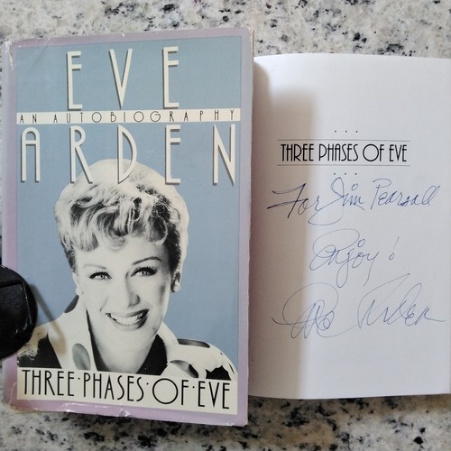 Eve Arden SIGNED Autobio Crawford Tracy Hepburn Gable Movie/TV Actress HC/DJ