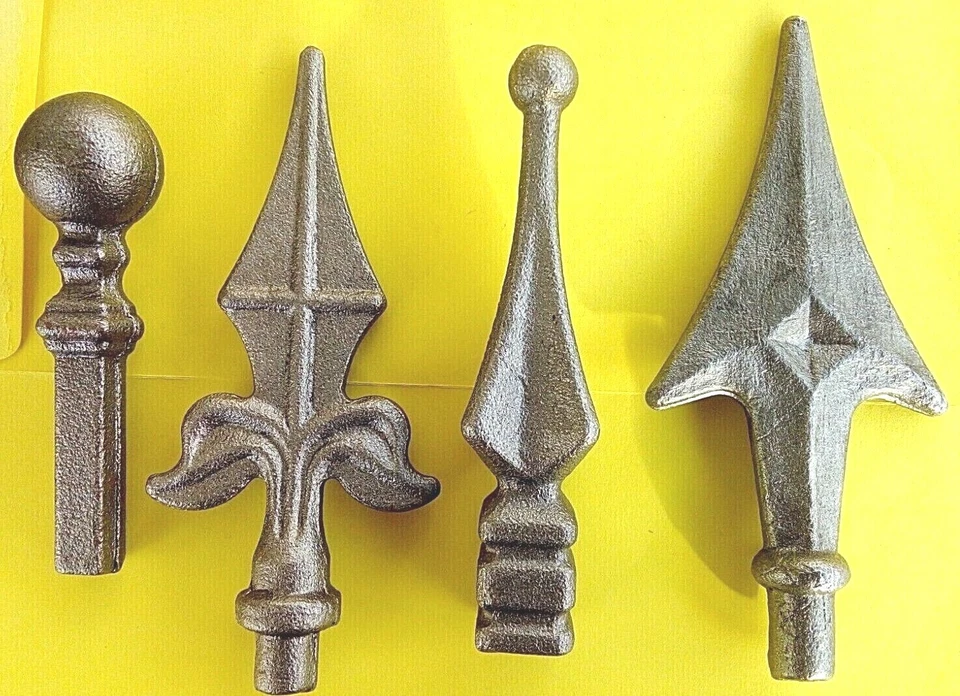 Metal Weldable Rail Heads Wrought Iron Baskets Gates Railings Tops Spikes Balls - Image 2 of 4