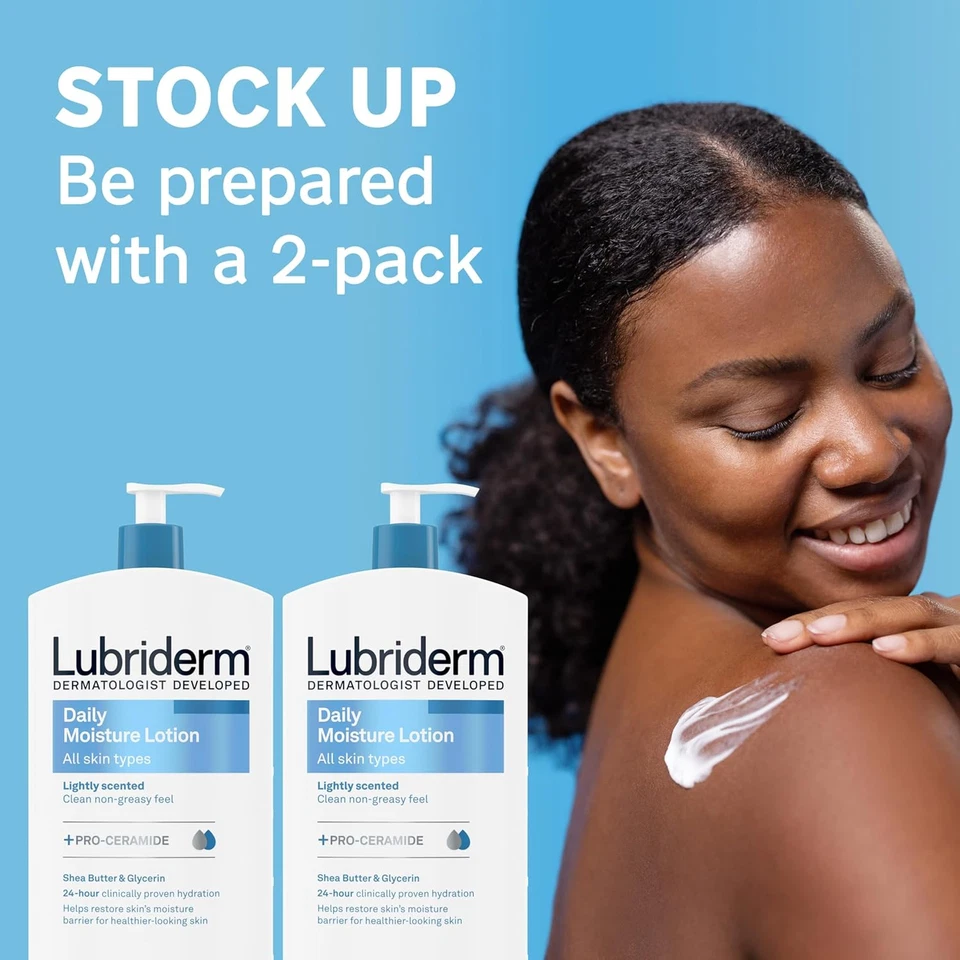 Loción hidratante diaria Lubriderm + Pro-ceramida con manteca de karité y glicerina ayuda Foto 4 de 4