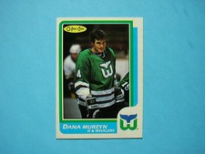 1986/87 O-PEE-CHEE NHL HOCKEY CARD #58 DANA MURZYN ROOKIE NM SHARP+ 86/87 OPC