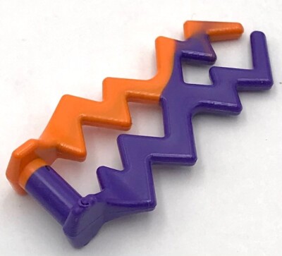 Lego New Orange Wave Angular Double w/ Bar Handle Electric Zigzag Part