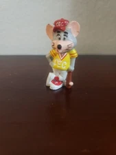 Vintage 80s 2.5" Chuck E. Cheese Showbiz Pizza Time Baseball Figure Toy 1986