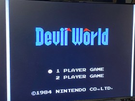 Devil World for NES Nintendo English Game NTSC FUN GAME!!!!!!
