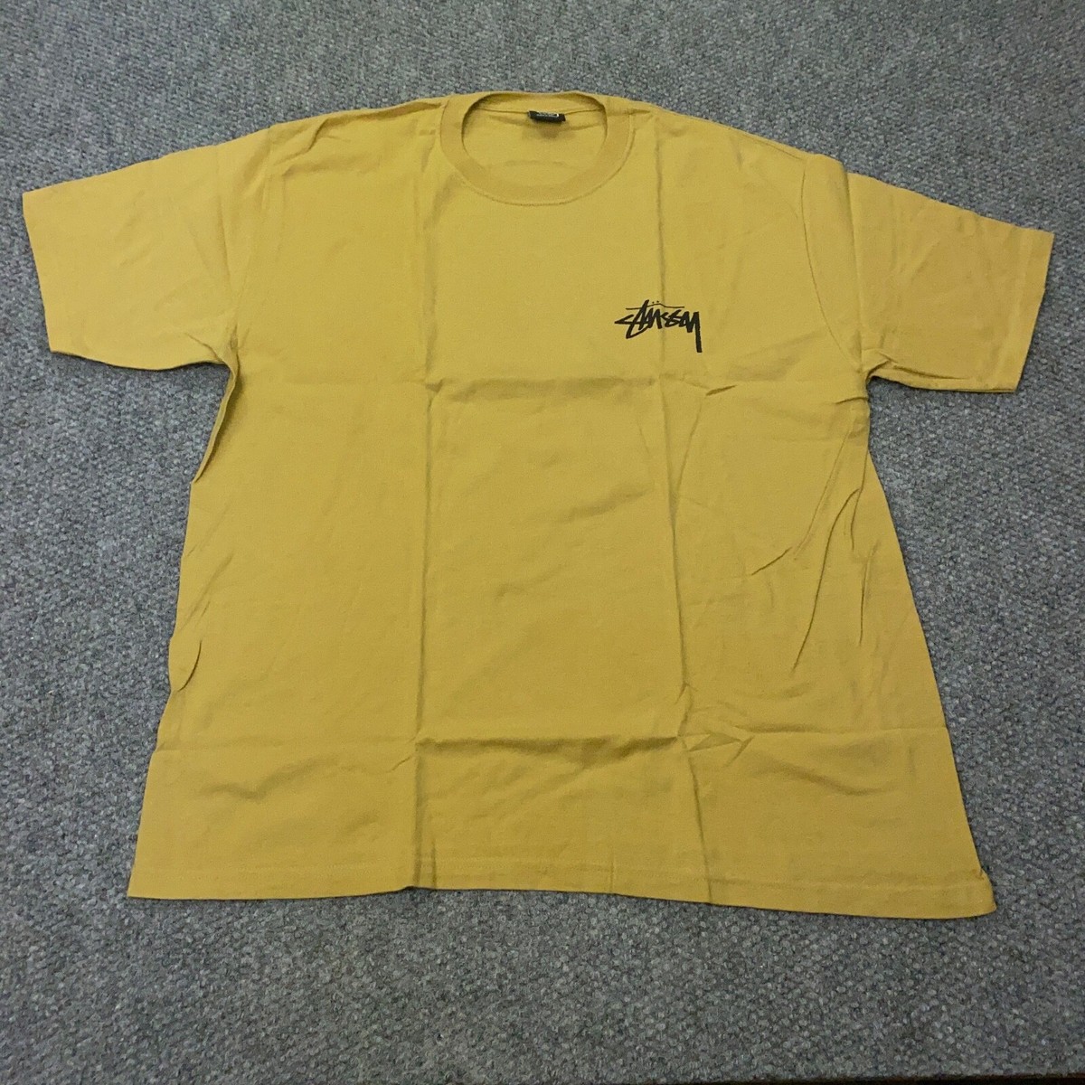 【STUSSY】コットン SS-リンク ロゴ Tシャツ Khaki 送料関税込 Stussy SS Link Tee Mens XL Khaki Gold Short Sleeve | eBay