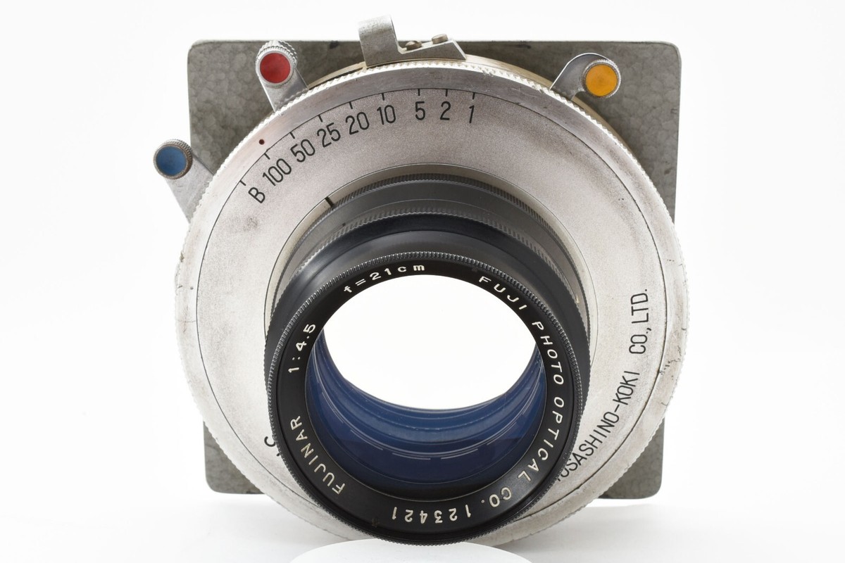 FUJI SHANEL-5B-S fujinar210mm f/4.5 レンズ FUJI SHANEL-5B-S fujinar210mm f/4.5 レンズ FUJI FUJINAR 21cm