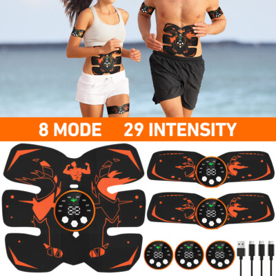 ABS Bauchmuskeltrainer Bauchmuskel Stimulator EMS Elektro Exerciser Muskel Train
