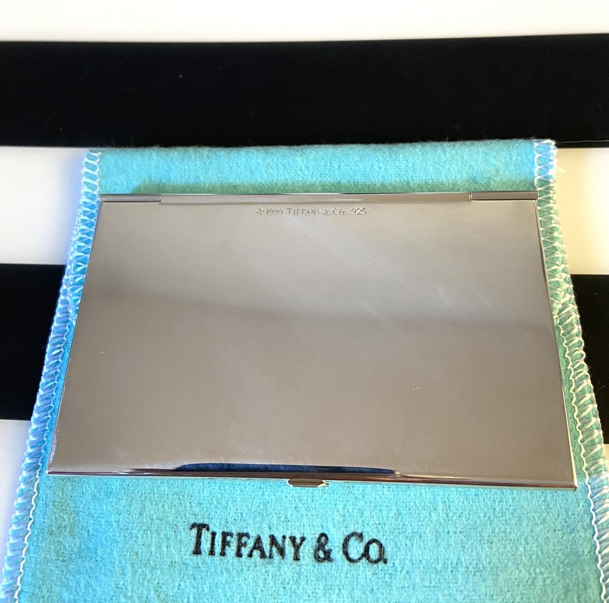 Tiffany & Co. Sterling .925 Silver 1837 Business Card Case Holder