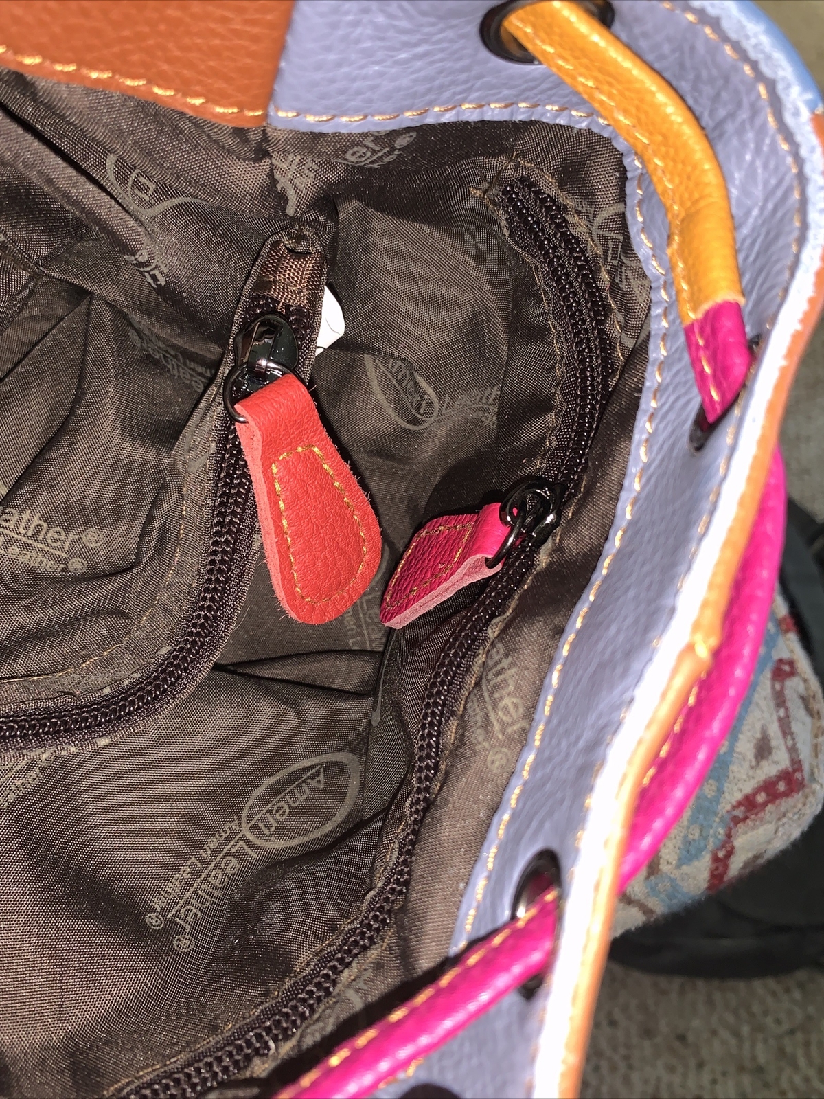 Ameri Leather Skulls And Rivets Patchwork Leather… - image 10