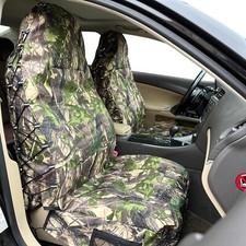 Waterproof Camo Canvas High Back Pocket Car Seat Covers For Chevy Tracker