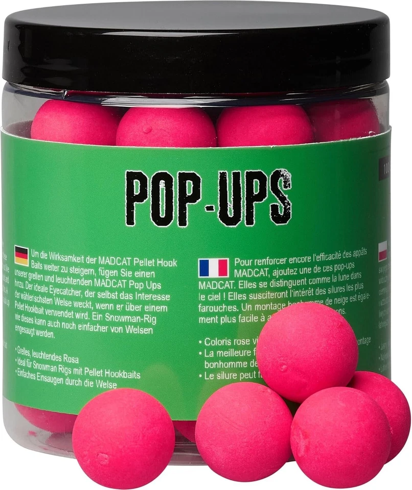 Madcat Wels Boilies Pop Up Bait Köder 20 mm - Halibut 100g Welsköder 70813