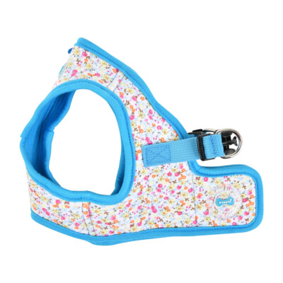 Puppia Dog Harness Vest, Adjustable No Pull Wildflower Flower Blue
