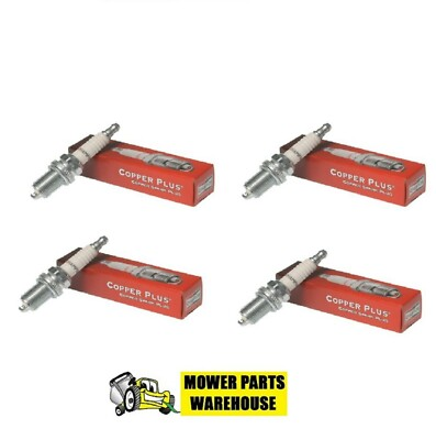#ad 4 GENUINE CHAMPION SPARK PLUGS RC12YC 71G 491055 SMALL ENGINE K4RTC3 COPPER PLUS $16.95