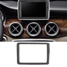 For Mercedes Benz CLA GLA Carbon Fiber Display(8-inch) Surround Cover Trim