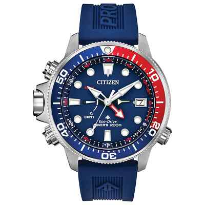 New $795 Citizen Promaster Aqualand Men's Dive Watch Blue Dial BN2038-01L