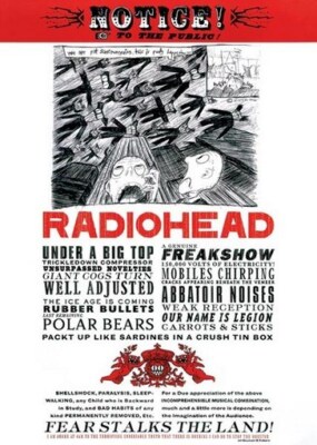 RADIOHEAD / The Giant Businessman ポスター RADIOHEAD POSTER - FEAR STALKS THE LAND - NEW 24X36 | eBay
