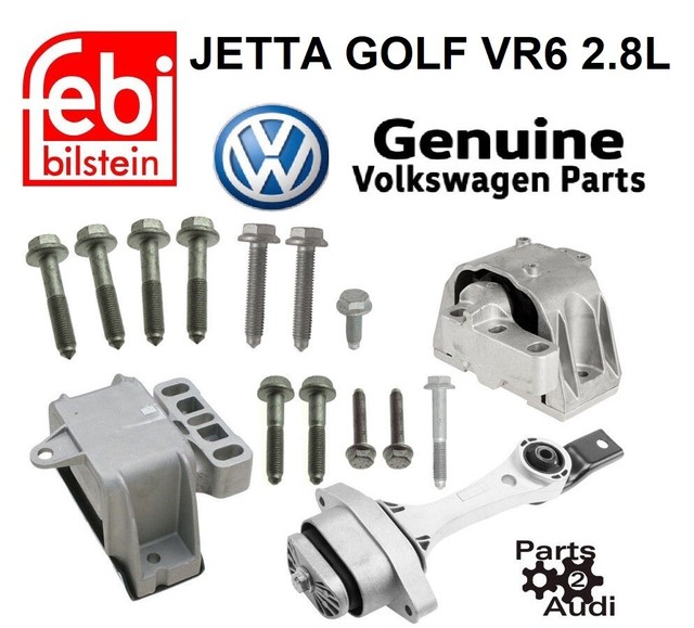 OEM Engine Motor Transmission Mounts Kit w Bolts for 9905 Golf Jetta 2.8 VR6 eBay