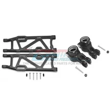 GPM Racing Alum Rear Lower Arms+Rear Knuckle Arms Black : Kraton / Outcast